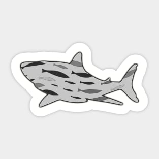 Shark in his element Sticker